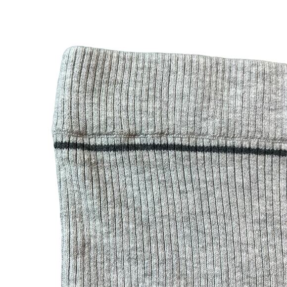 LUNYA Cozy Cotton Silk Ribbed Bike Short Medium Grey Heather Pocket Small NEW - Picture 7 of 13